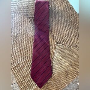 Vintage Dunhill silk necktie classic diagonal stripe pattern Made Italy